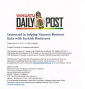 VANUATU DAILY POST - 16.07.2013
